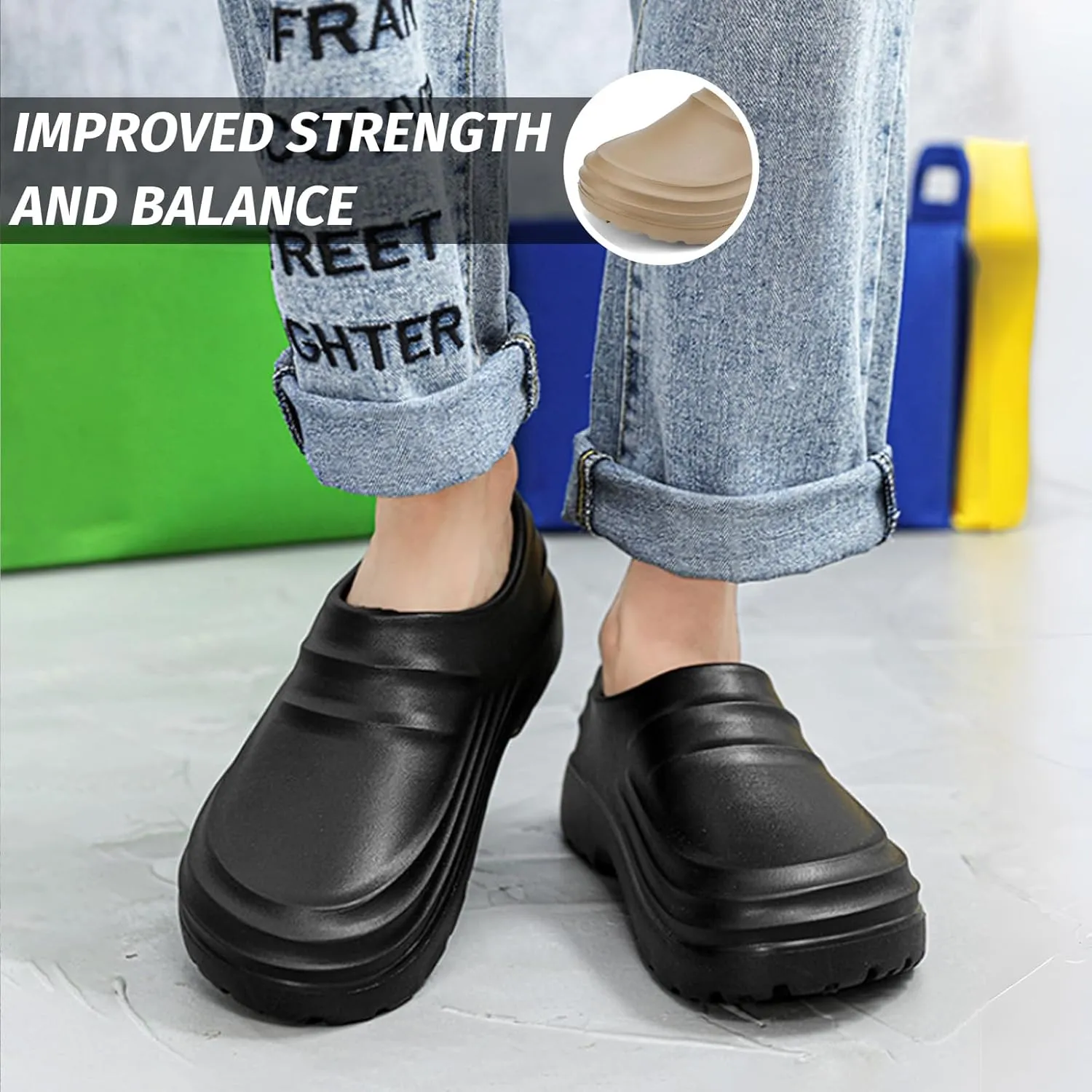 Armadillo Chef Shoes for Men - Slip Resistant, Lightweight & Waterproof Garden Clogs for Women, Ideal Work Shoes for Kitchens