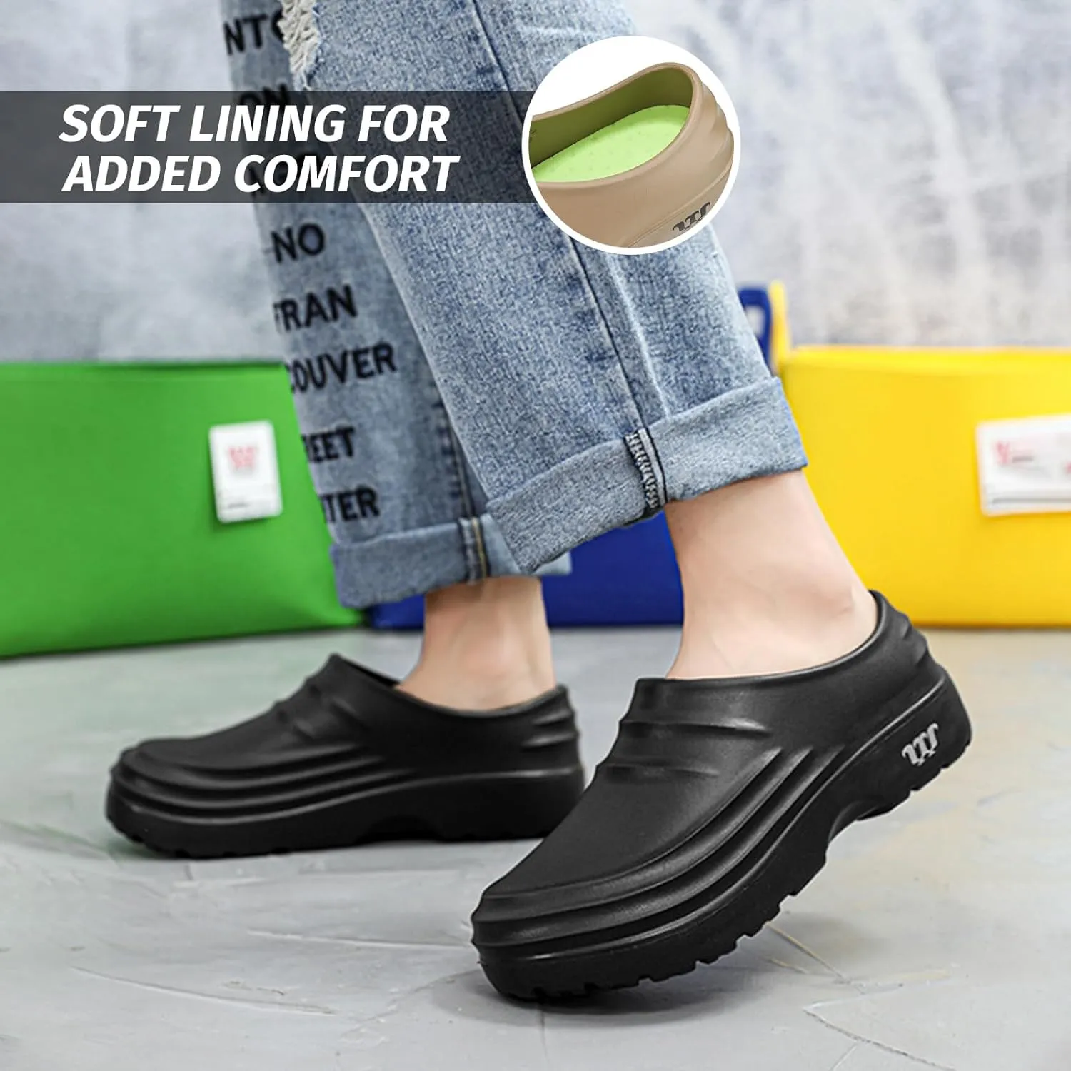 Armadillo Chef Shoes for Men - Slip Resistant, Lightweight & Waterproof Garden Clogs for Women, Ideal Work Shoes for Kitchens