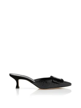 Croc-Embossed Maysalebi Mules
