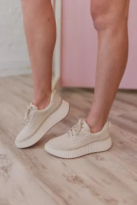 Dolce Vita Dolen Sandstone Knit Sneakers
