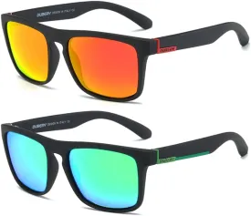DUBERY Classic Polarized Sunglasses for Men Women Retro 100% UV Protection Driving Sun Glasses D731