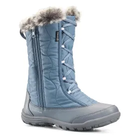 Kids’ Warm Waterproof Hiking Snow Boots SH500 X-Warm Zip Sizes 11.5 - 5.5