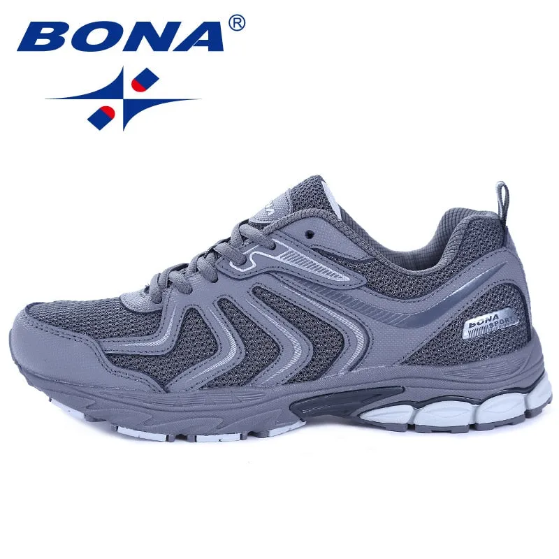 Men Running Shoes Lace Up Breathable