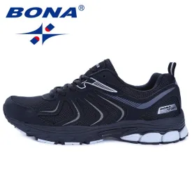 Men Running Shoes Lace Up Breathable