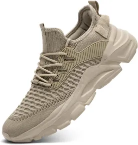Men's Slip on Walking Shoes Tennis Running Sneakers Lightweight Breathable Casual Soft Sole Comfort Work Gym Trainers