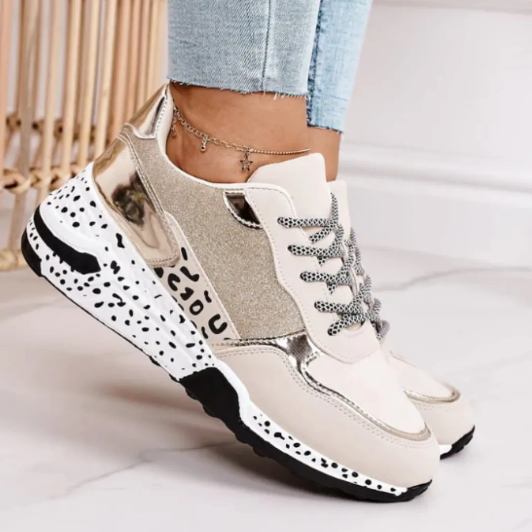 Metallic Platform Sneakers