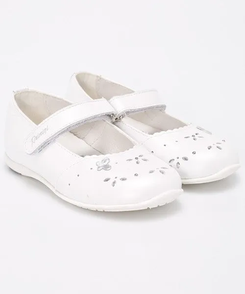 Primigi Off White Leather Mary Janes