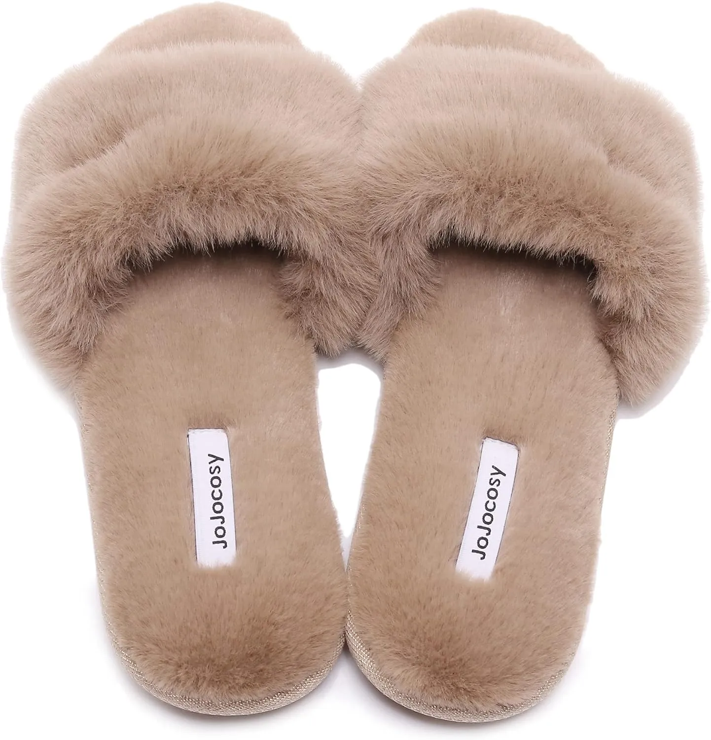 Rabbit Model Ladys Comfortable Fuzzy Memory Foam Scuff Womens Fashion Plush Peep-Toe Relaxing Indoor Slippers