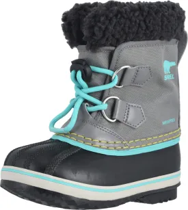 SOREL Kids Girl's Yoot Pac Nylon Quarry/Dolphin 11 Little Kid M