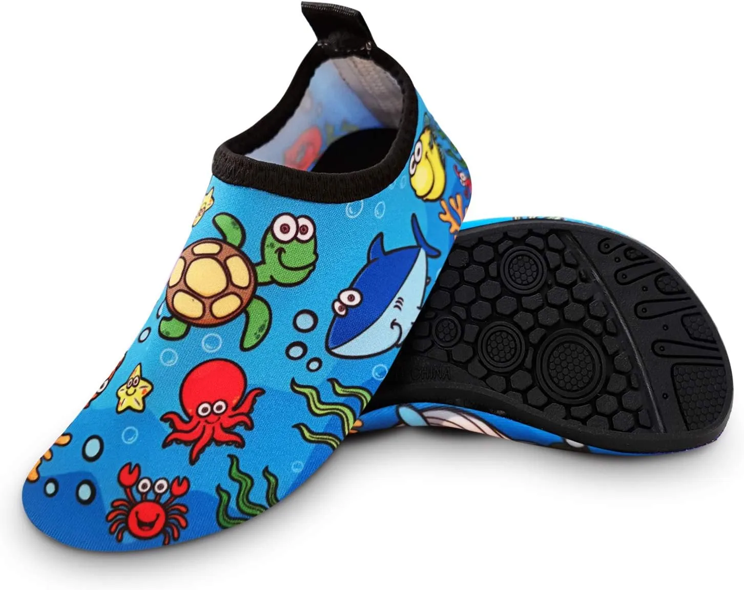 Toddler Kids Swim Water Shoes Quick Dry Non-Slip Water Skin Barefoot Sports Shoes Aqua Socks for Boys Girls Toddler