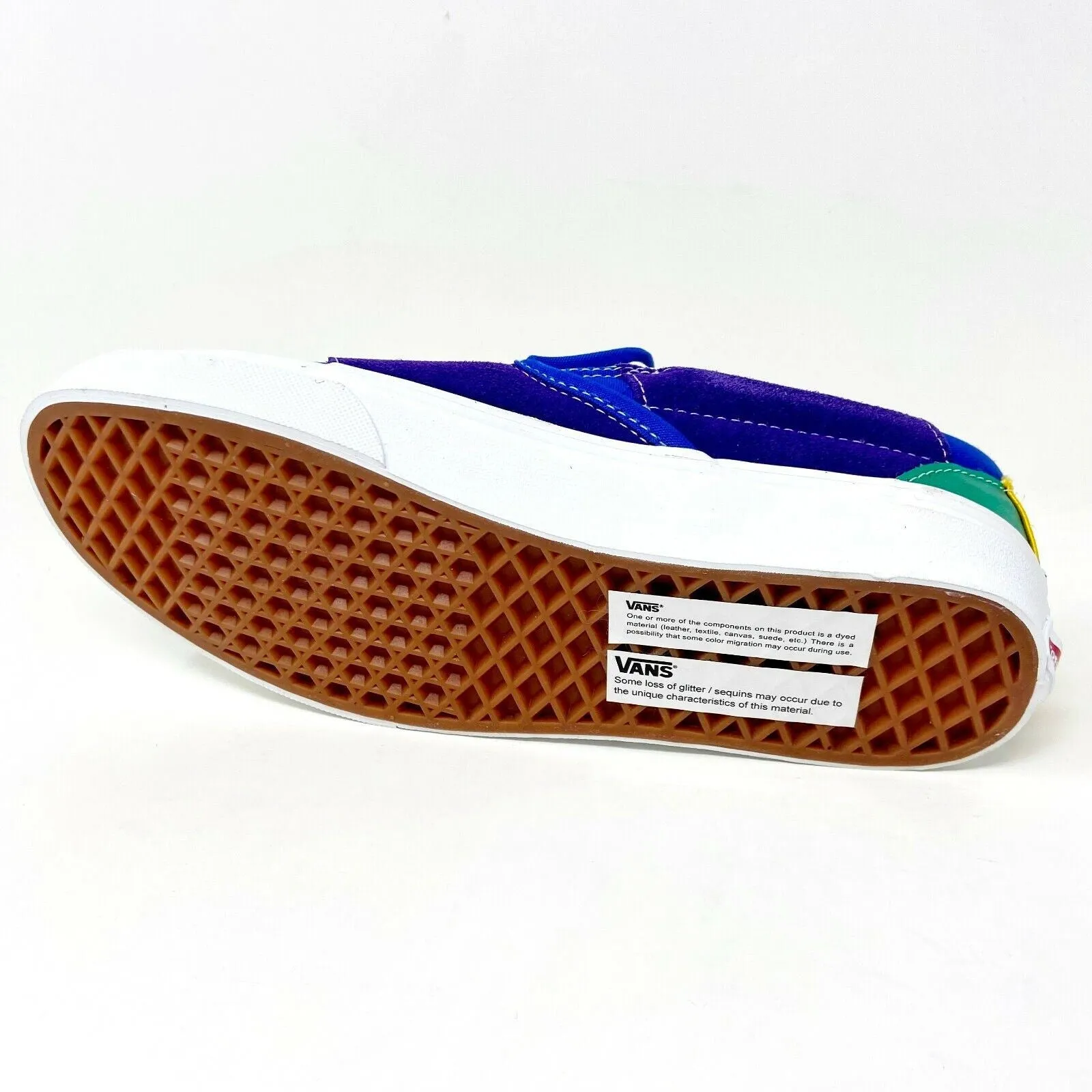 Vans Classic Slip On (Pride) Patchwork True White LGBTQ Womens Casual Shoes