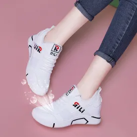 White women's shoes breathable running shoes