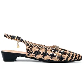 XTI Ladies Woven Upper Sling Back